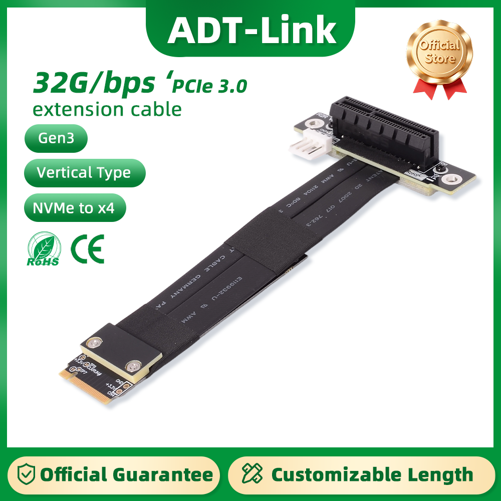 Pcie Riser Cable - PCIe x4 3.0 연장 케이블, PCI