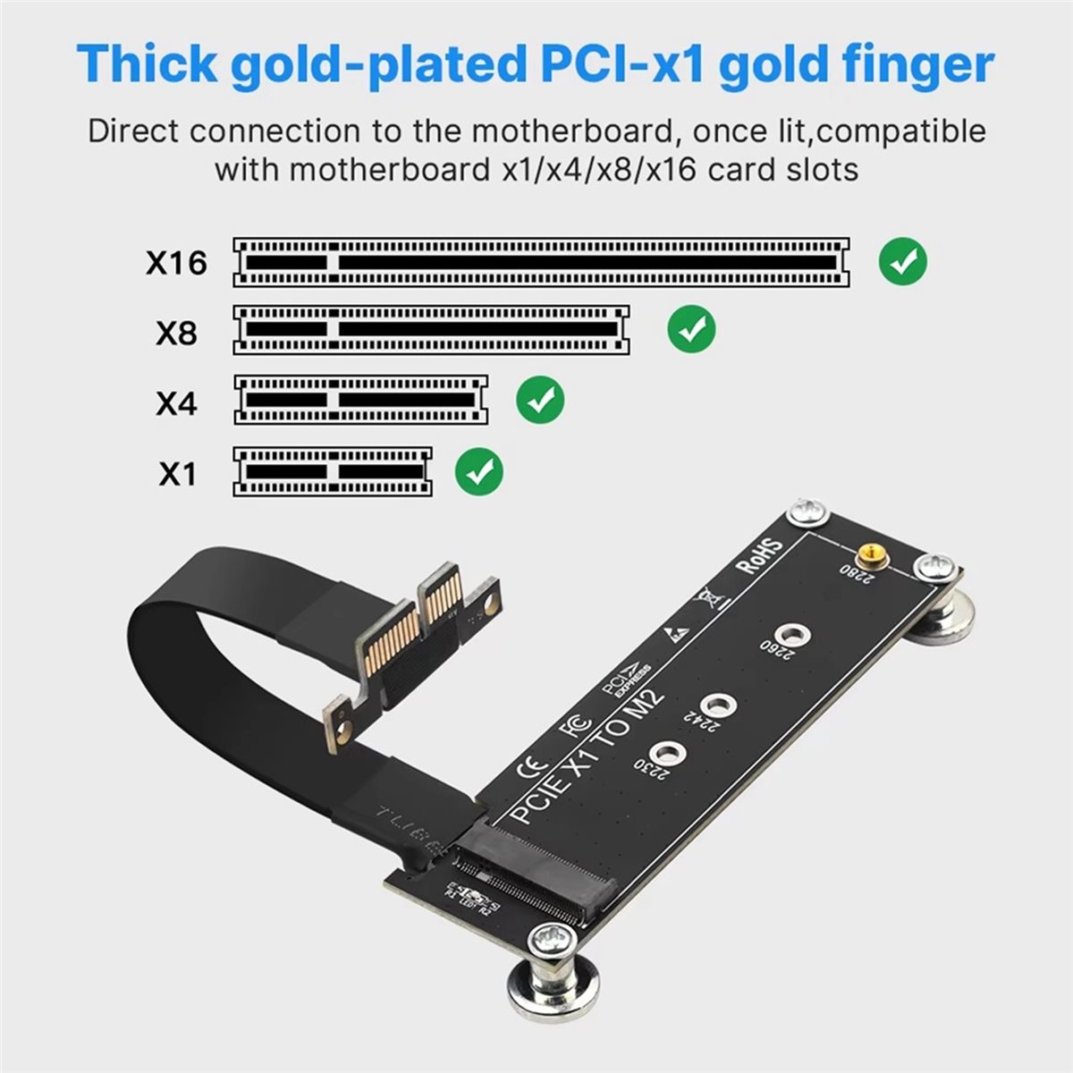 Pcie Riser Cable - L77A PCI-E 3.0 X1 - M.2