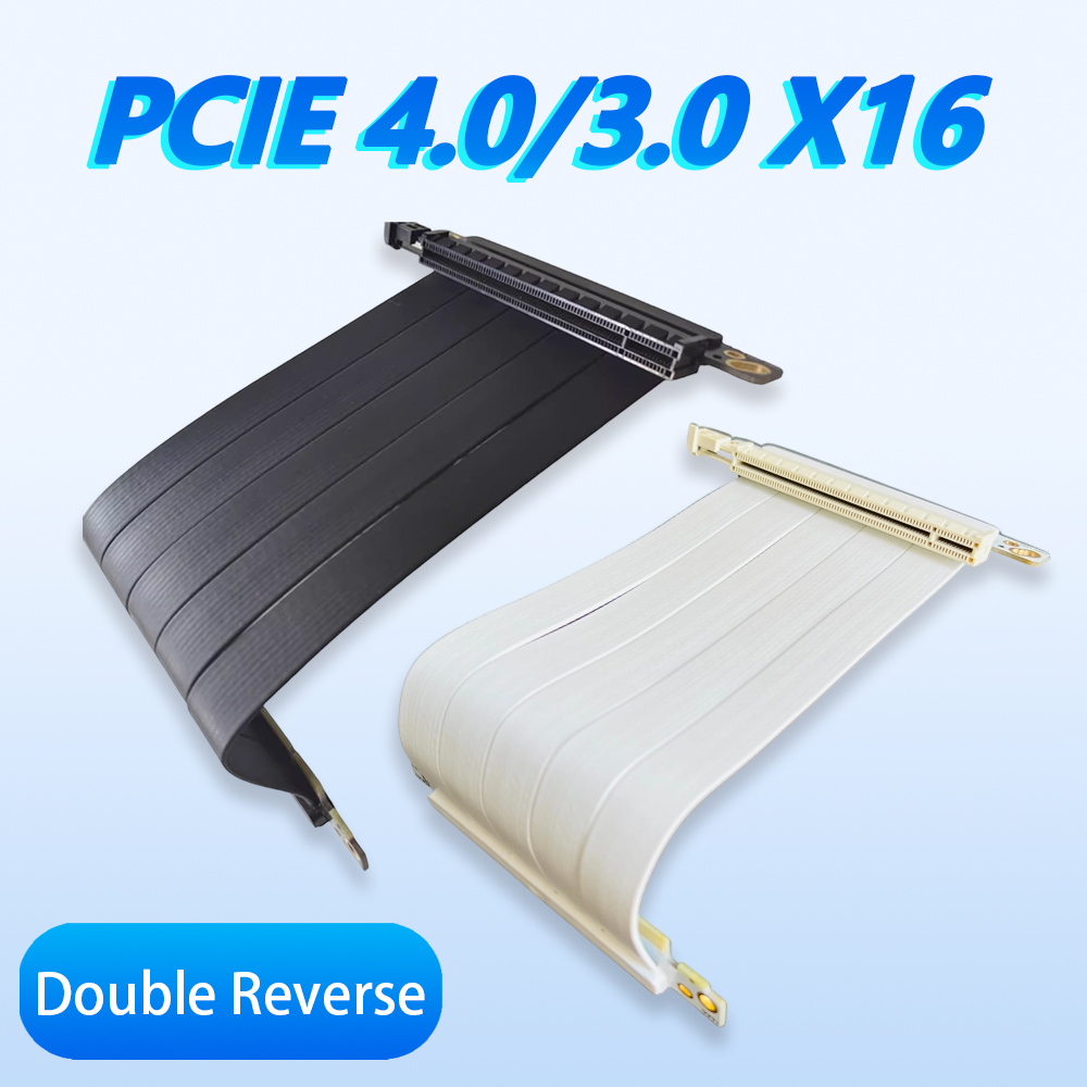 Pcie Riser Cable - PCIe 4.0 3.0 X16 더블 리버스
