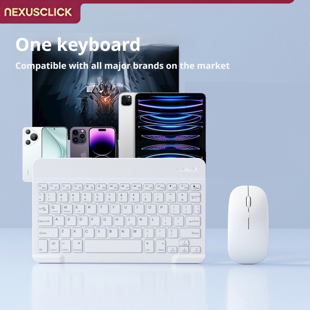 NexusClick 블루투스 키보드 및 마우스(iPad - Pc Gaming Xiaomi 리뷰 및 가격