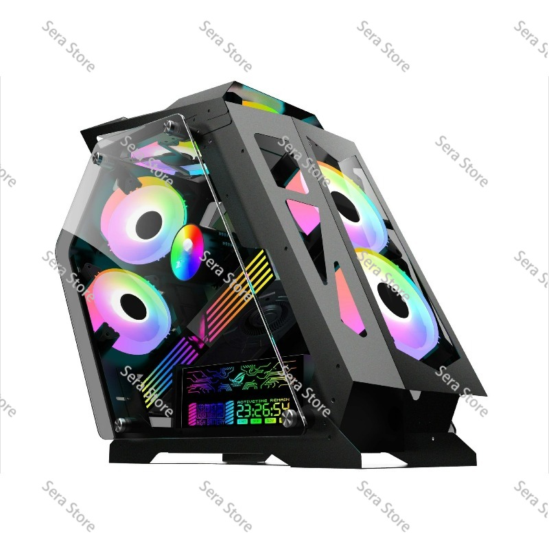 고급형 게이밍 PC 케이스(LED 패널 및 팬 포함), - Pc Gaming Optimization 리뷰 및 가격