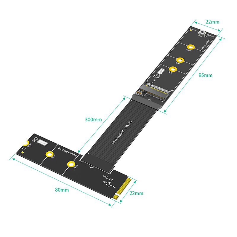 30CM M.2 NVME 4.0 연장 케이블 270도  - Pcie Riser Cable 리뷰 및 가격
