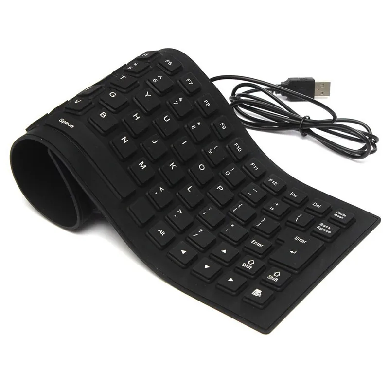 85 키 USB 유선 키보드 방수 유연한 접이식 실리콘 - Pc Gaming Xiaomi 리뷰 및 가격