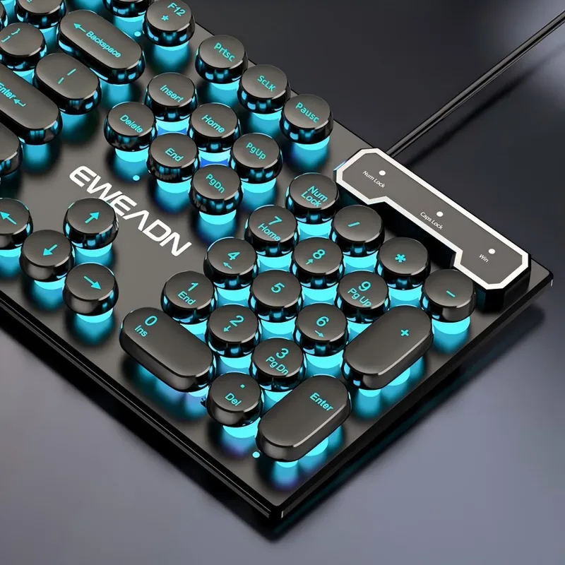 레트로 펑크 기계식 느낌 키보드 마우스 세트 유선 무선 - Wireless Gaming Mouse 리뷰 및 가격
