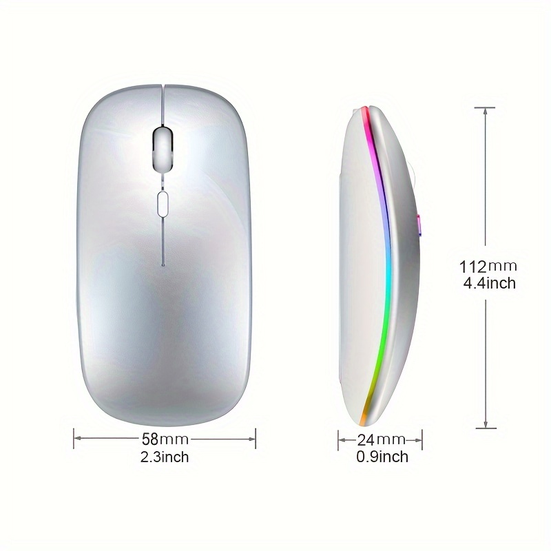 무선 마우스 RGB 충전식 USB 2.4GHz 블루투스 - Wireless Gaming Mouse 리뷰 및 가격