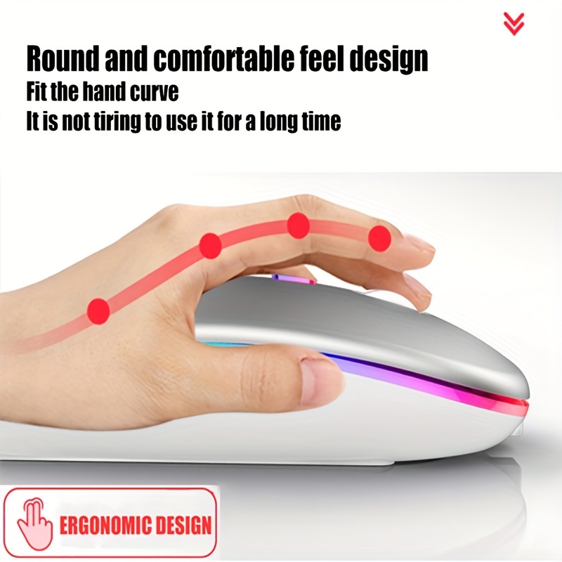 무선 마우스 RGB 충전식 USB 2.4GHz 블루투스 - Wireless Gaming Mouse 리뷰 및 가격