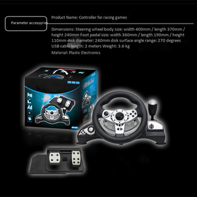 컴퓨터 게임 스티어링 휠 진동 270도 PS 3 4 U - Pc Gaming Xgear 리뷰 및 가격