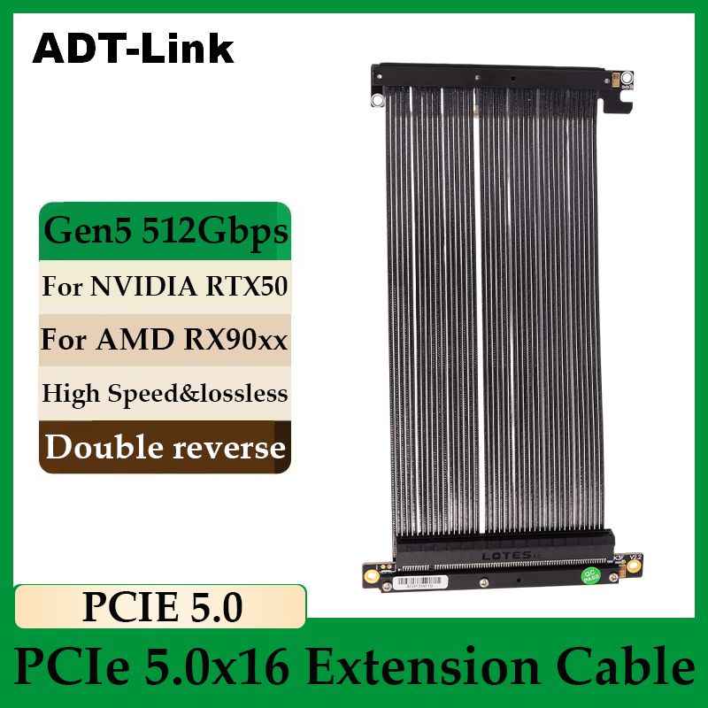 ADT-Link PCIe 5.0 x16 더블 리버스 그 - Pcie Riser Cable 리뷰 및 가격